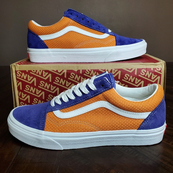 Vans Old Skool Royal Blue/Apricot Buff Men Size 9.5, Women Size 11 - Picture 1 of 9